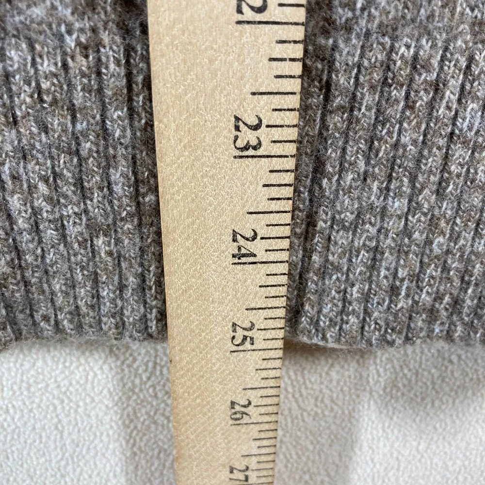 J. Crew Factory‎ Men's Wool Blend Crewneck Sweater Sz L Beige Preppy Classic